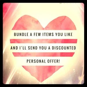 MAKE  AN OFFER or bundle 2 items for a discount